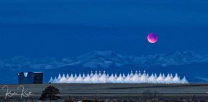 blood moon over Denver International Airport